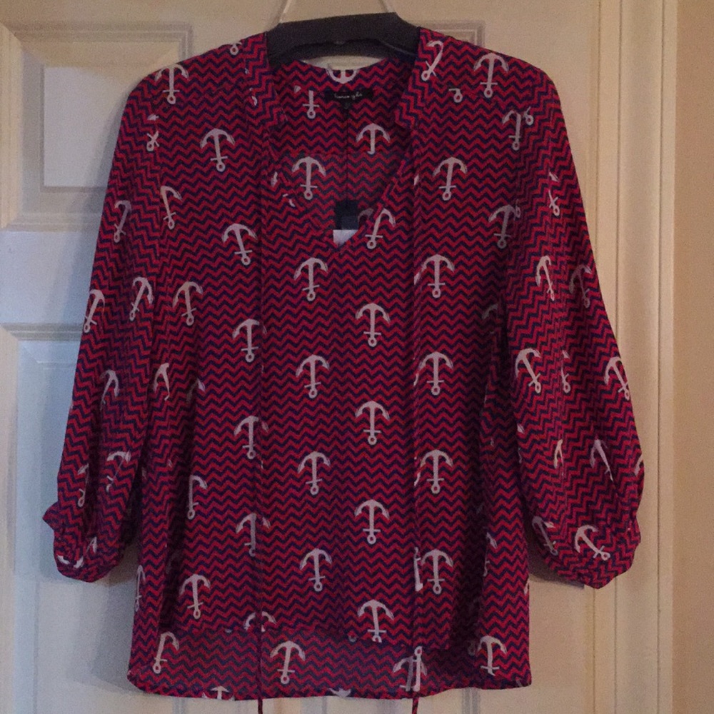 Lauren Gold Tunic Top Size XS